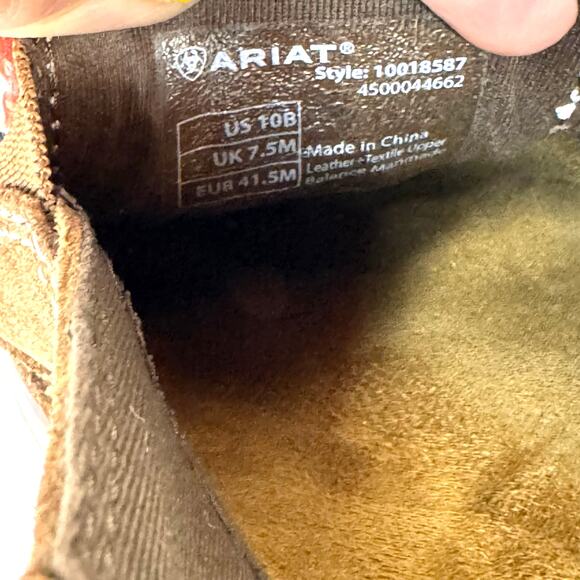 ARIAT Cruiser Slip Ons Size 10B Palm‎ Brown Serape Comfort Western Cowgorl Boho - Picture 9 of 10